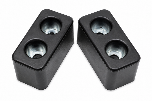 Denco Heavy Duty Rubber Trailer Bumpers, Semi-Truck, Pair, 5.5" x 2.5" x 3"