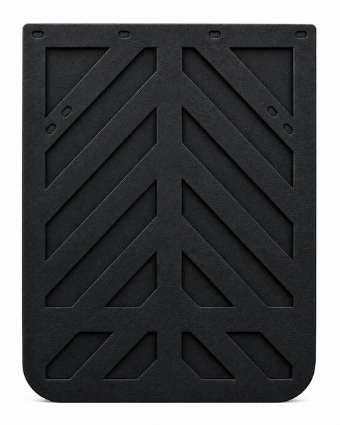 #24C Chevron Mudflaps - 1/4" Thick Rubber  PAIR