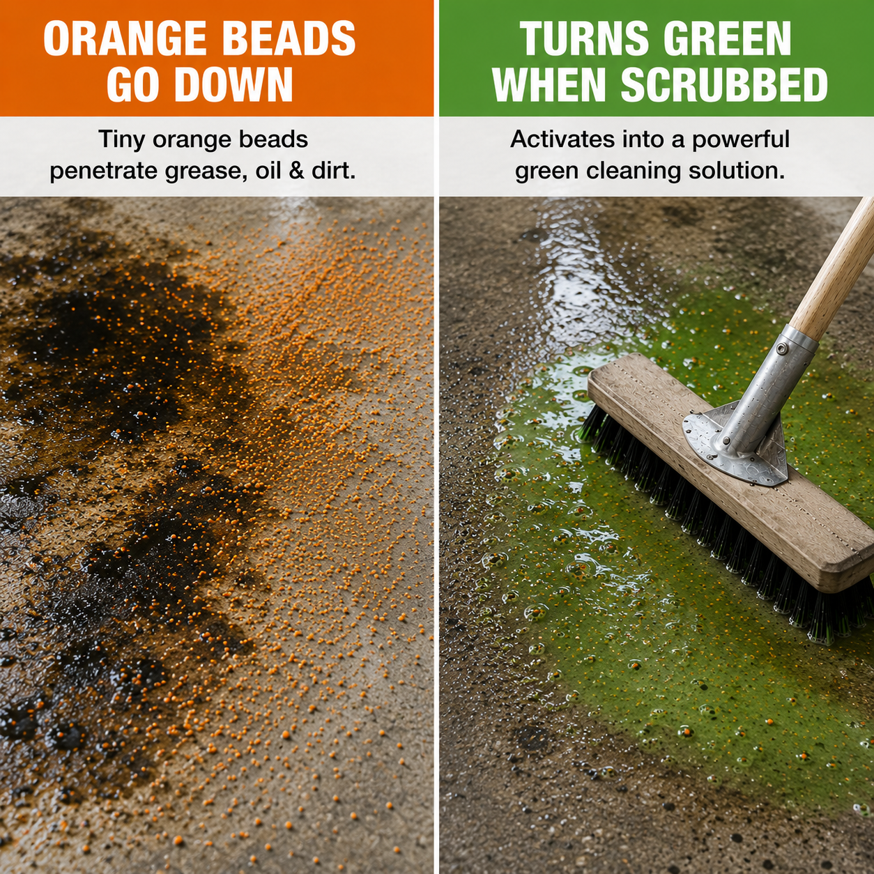 #DJ Concrete Floor Cleaner Orange Powder 50lb Drum