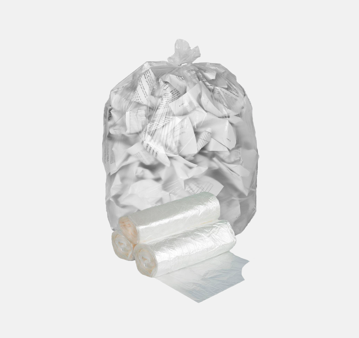 #NOVA404814N Nova 40x46 White Can Liners 10 / Case