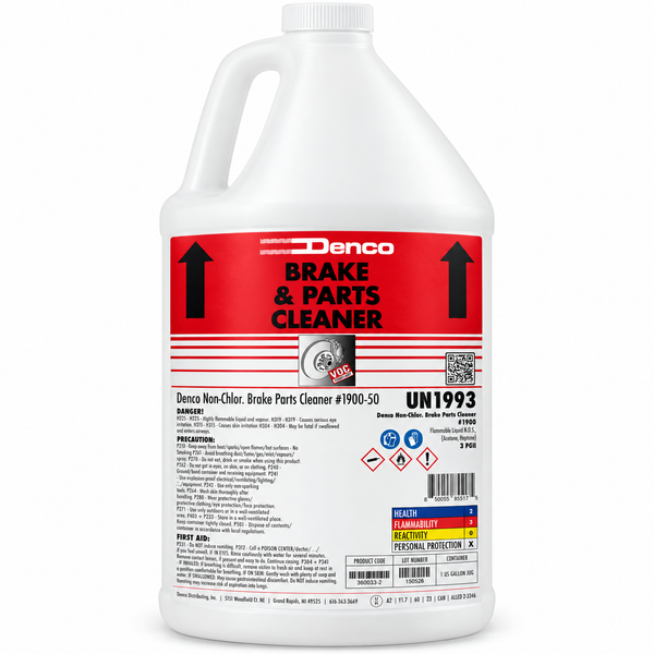 Denco #1900-50 Brake Parts Cleaner - 50 State Compliant - 1 Gallon