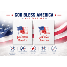 Load image into Gallery viewer, #2430 God Bless America Mudflap - 24" x 30" x 3/16" Poly - 1 Pair

