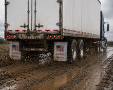 Load image into Gallery viewer, #2430 God Bless America Mudflap - 24" x 30" x 3/16" Poly - 1 Pair
