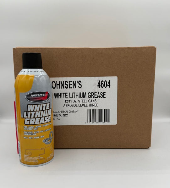 #4604 Johnsens White Lithium Grease Spray 11OZ