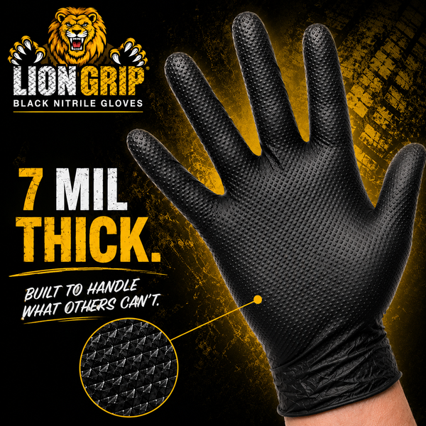 Eppco - Lion Grip - 7 Mil - Tread Texture - Black
