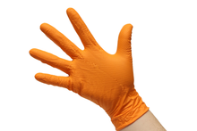 Load image into Gallery viewer, #15000 Denco Orange GripTensity Commercial Grade Nitrile Gloves - DIAMOND - 8MIL
