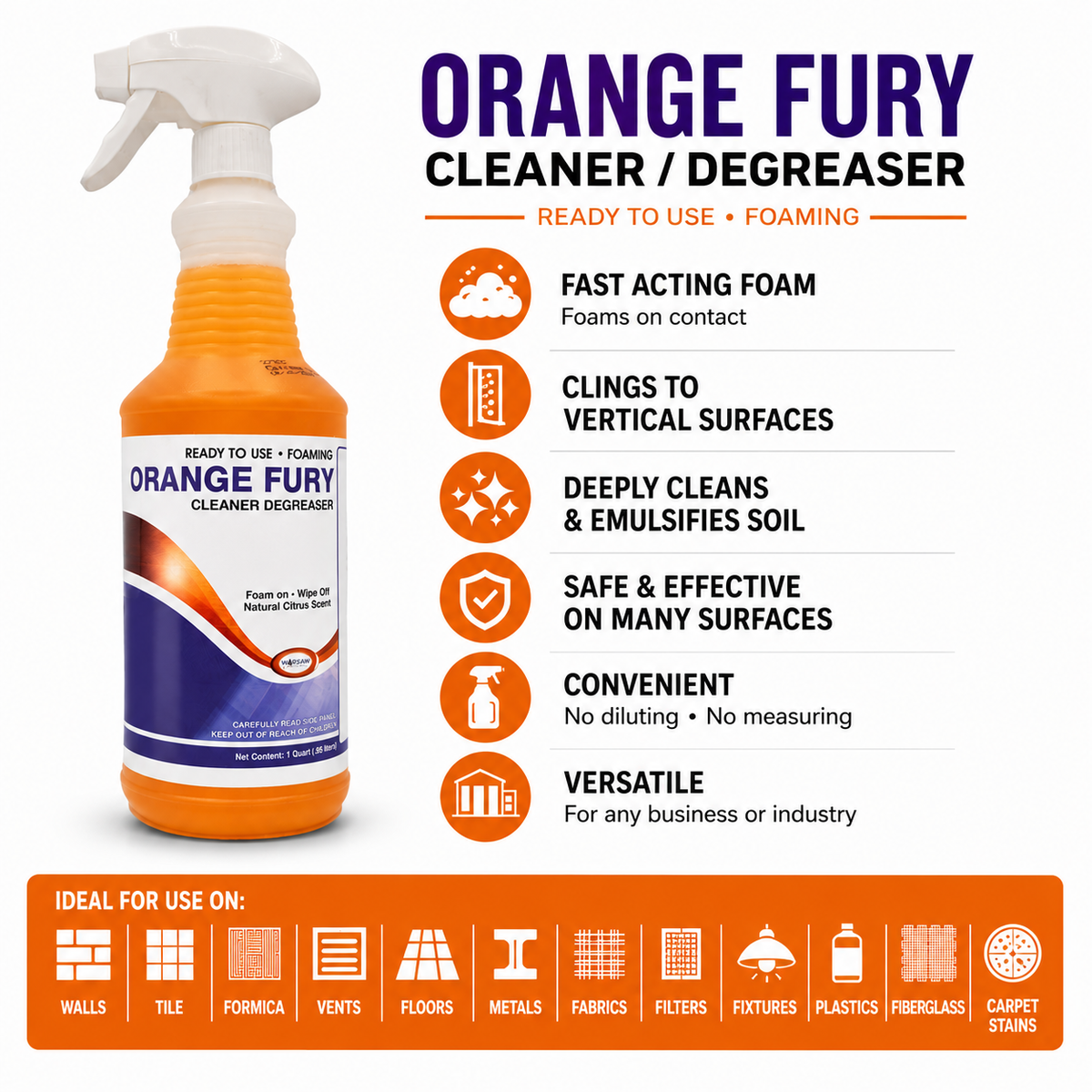 #ORANGEFURY Orange Fury Degreaser