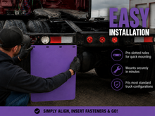 Load image into Gallery viewer, #2430P Purple Colored Mudflap -  24x30" PAIR
