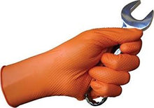 Load image into Gallery viewer, #15000 Denco Orange GripTensity Commercial Grade Nitrile Gloves - DIAMOND - 8MIL
