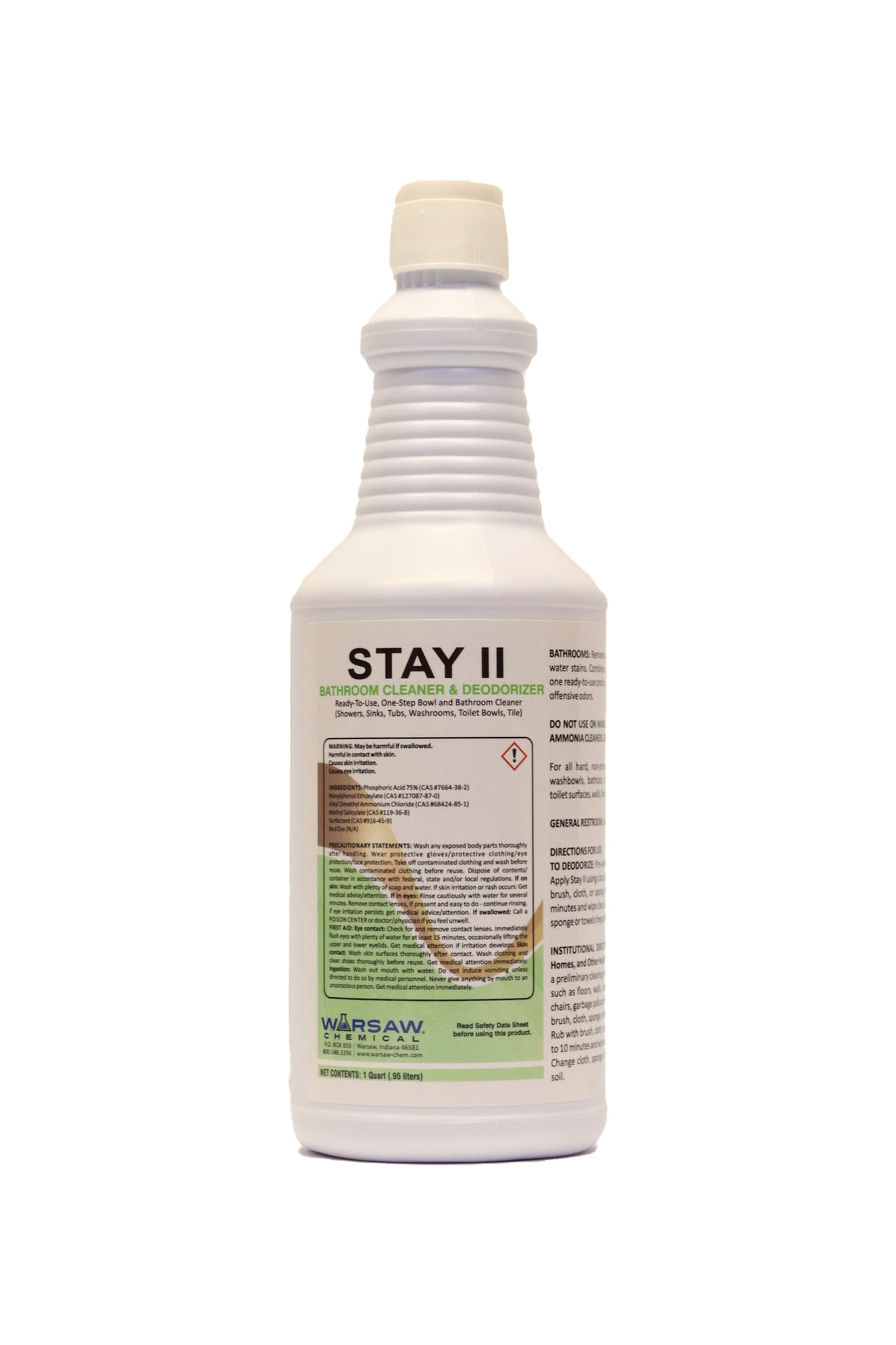 #STAY-12Q Stay - All purpose Bathroom Cleaner - Quart Bottle