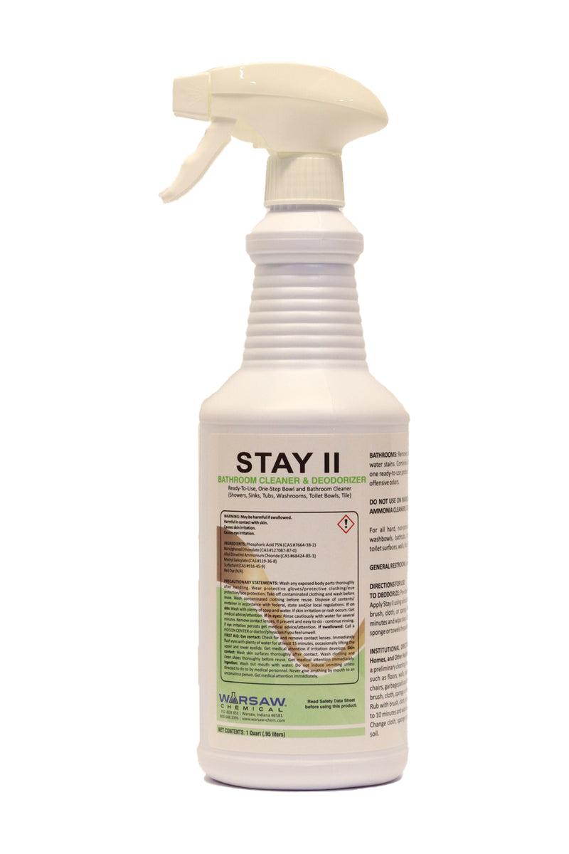#STAY-12Q Stay - All purpose Bathroom Cleaner - Quart Bottle