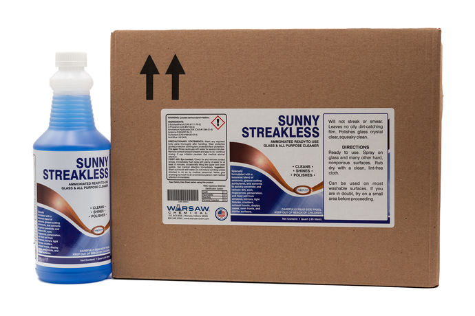 #SUNNY-12Q Sunny Streakless Ready to Use Window Cleaner - 12 Quarts/Case