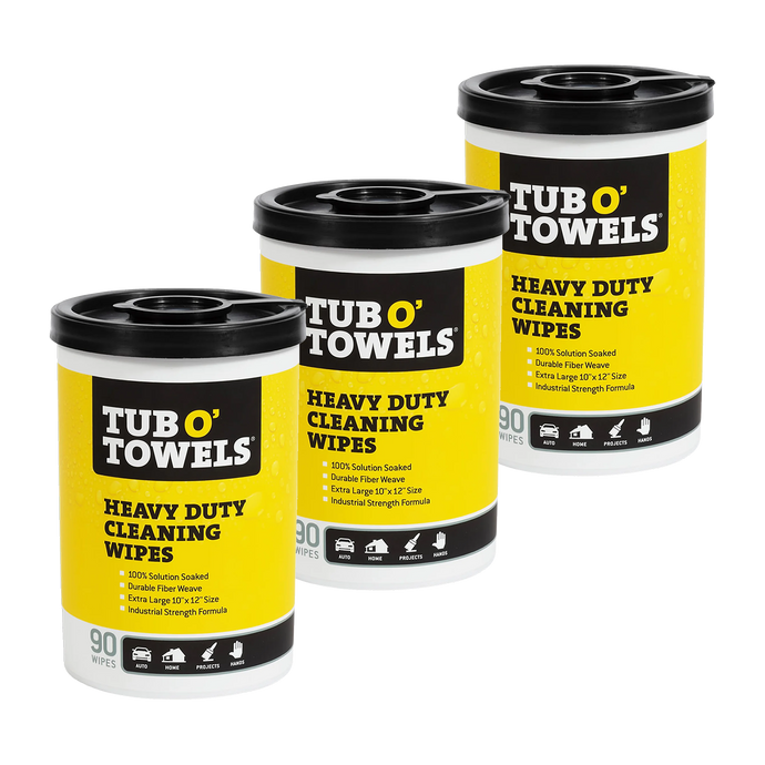 #TW90 Tub O Towels Heavy Duty Wipes 90/CT 3 Pack