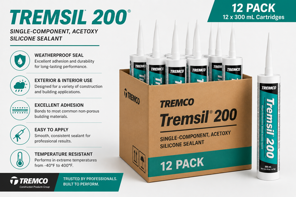 Tremsil 200 RV Silicone Sealant (TremPro 644 Replacement)  - 300ml Tube – 12 to 25 Tubes