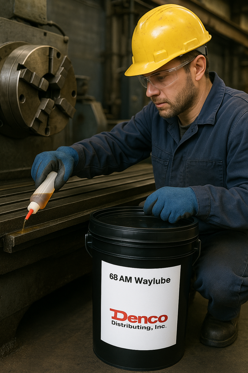 Denco AM Waylube 68 Industrial Machine Tool Way Oil, Heavy Load Protection, Anti-Stick-Slip Formula - 5-Gallon Pail