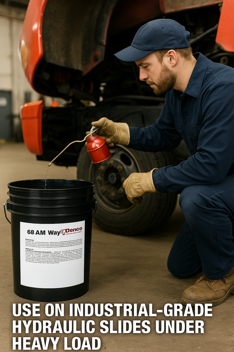Denco AM Waylube 68 Industrial Machine Tool Way Oil, Heavy Load Protection, Anti-Stick-Slip Formula - 5-Gallon Pail