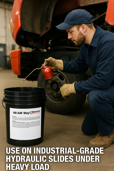 Denco AM Waylube 68 Industrial Machine Tool Way Oil, Heavy Load Protection, Anti-Stick-Slip Formula - 5-Gallon Pail