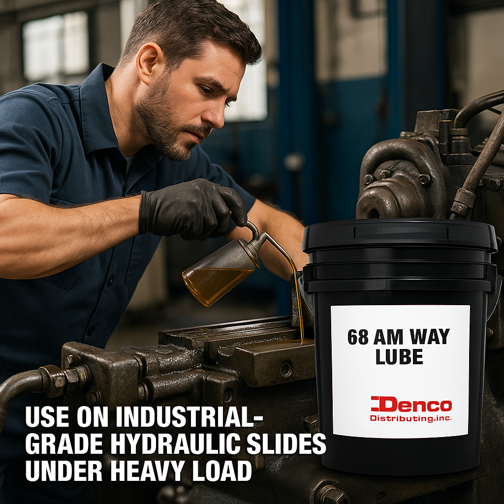 Denco AM Waylube 68 Industrial Machine Tool Way Oil, Heavy Load Protection, Anti-Stick-Slip Formula - 5-Gallon Pail