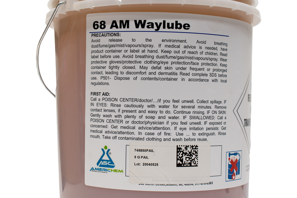 Denco AM Waylube 68 Industrial Machine Tool Way Oil, Heavy Load Protection, Anti-Stick-Slip Formula - 5-Gallon Pail
