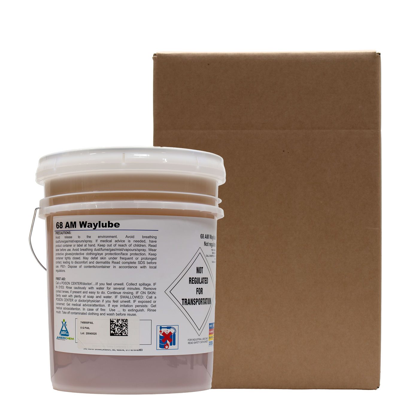 Denco AM Waylube 68 Industrial Machine Tool Way Oil, Heavy Load Protection, Anti-Stick-Slip Formula - 5-Gallon Pail