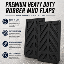 Load image into Gallery viewer, #24C Chevron Mudflaps - 1/4" Thick Rubber  PAIR
