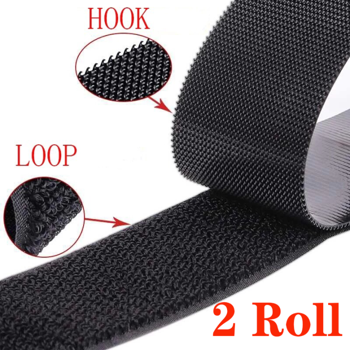 #06480 3M Scotchmate Black Hook and Loop Tape 1" x 12"
