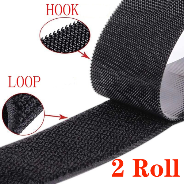 #06480 3M Scotchmate Black Hook and Loop Tape 1" x 12"