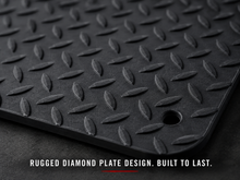 Load image into Gallery viewer, #24D Diamond Plate Mudflap - 3/8" Thick Rubber 1 PAIR
