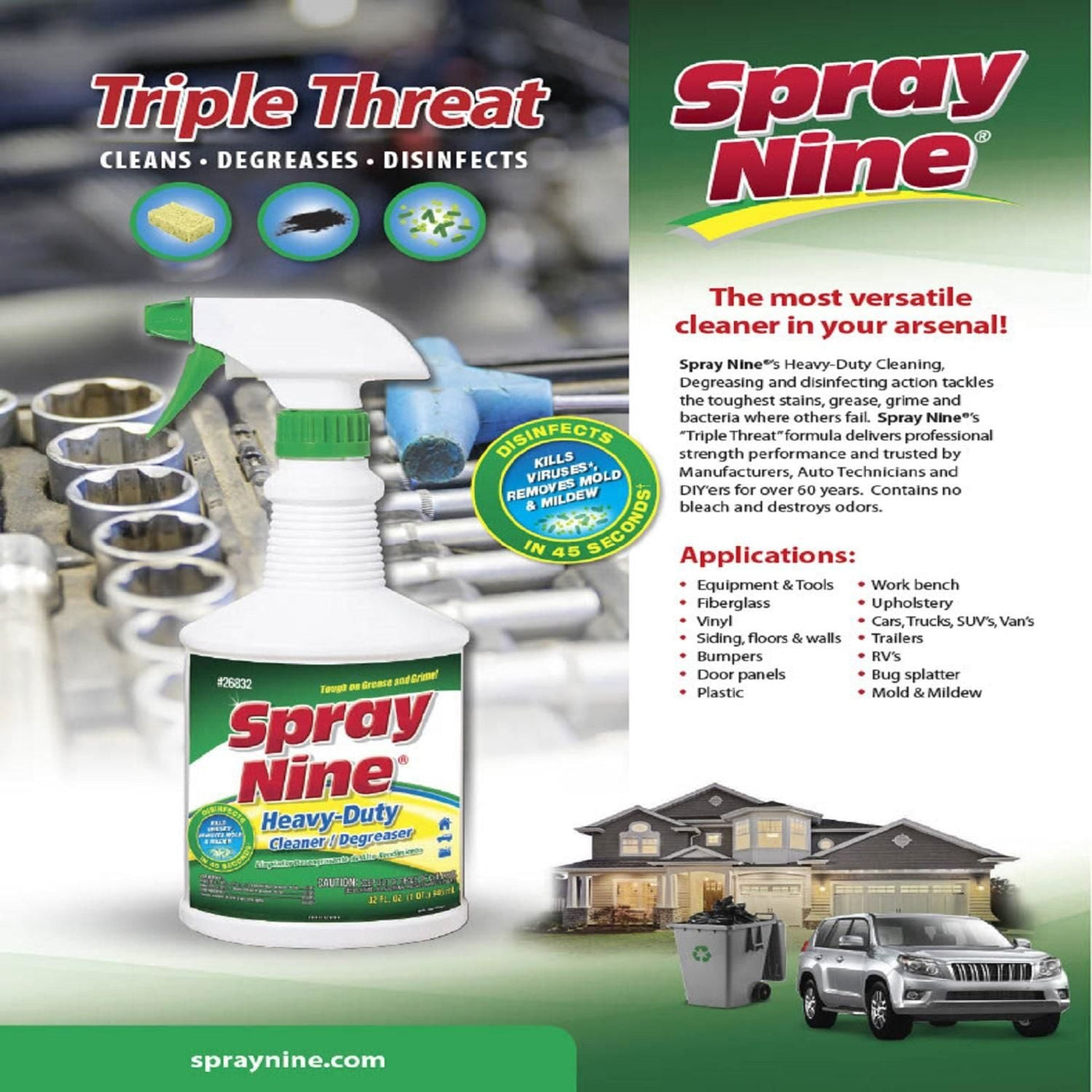 #26832 Spray Nine Heavy Duty Cleaner - Degreaser - Disinfectant