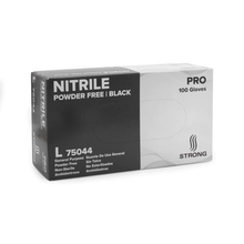 Load image into Gallery viewer, #75000 Strong Black Nitrile Black Glove 4-5ml Powder Free 1 Case - 10 Boxes
