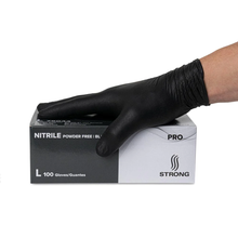 Load image into Gallery viewer, #75000 Strong Black Nitrile Black Glove 4-5ml Powder Free 1 Case - 10 Boxes
