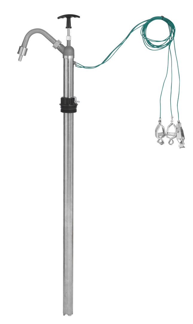 #THP-STGRND Stainless Steel 55 Gallon Drum pump with grounding clamps