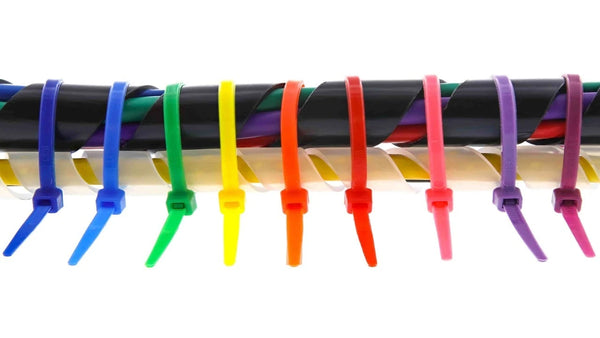 #11COLOR 11" Multi-Colored Cable Zip Ties 100/Bag
