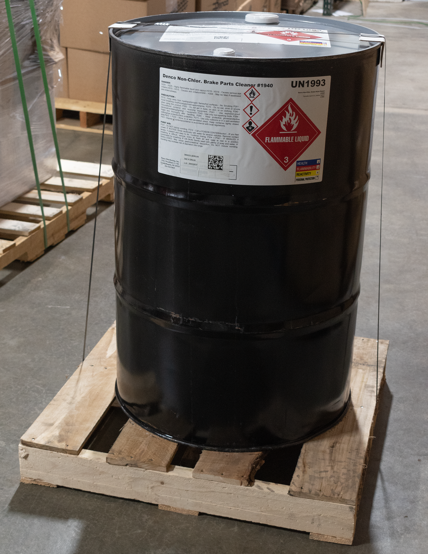 #1940 and 1940-50 Denco Brake & Parts Cleaner - 55 Gallon Drum