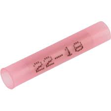#20081 Nylon 22-18 Insulated Pink Butt Connector 100 Pack