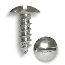 #9603B License Plate Screw #14x3-4 Slot Truss 100 Pack