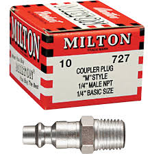 #727 Male 1-4 Adapter Plug (M) 10-Bag