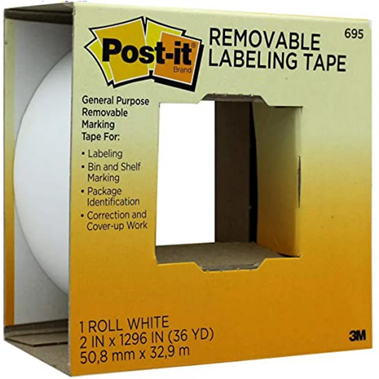 #06951 3M Removable Label Tape 2" x 36yds White