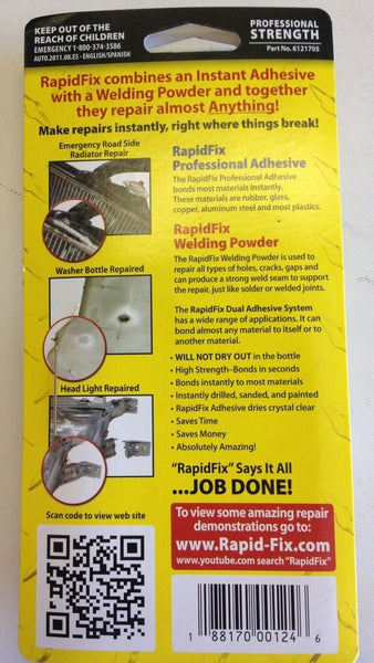 #6121705 Rapid Fix Dual Adhesive System 1-2oz