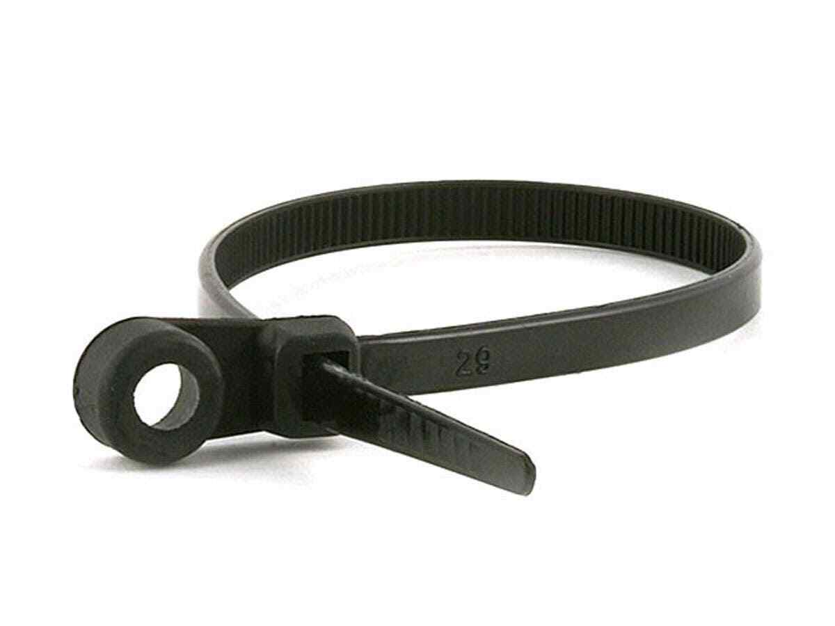 #7E Cable Tie 7" with Mounting Hole Eyelet 100 Pack