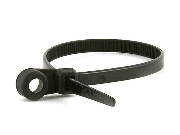 #7E Cable Tie 7" with Mounting Hole Eyelet 100 Pack