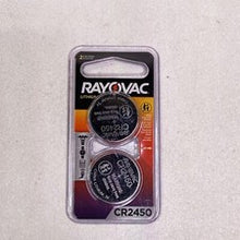 Load image into Gallery viewer, #CR2450 Lithium Coin Cell Battery Rayovac 10 Pack
