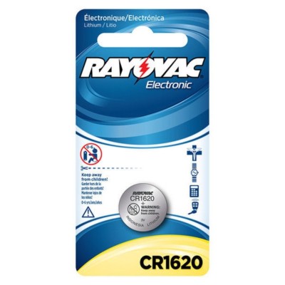 #CR1620 Remote Door Lock Battery Rayovac 10 Pack
