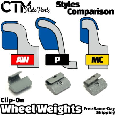 MCS Coated Style Lead Wheel Weight 0.25 - 3.00 OZ