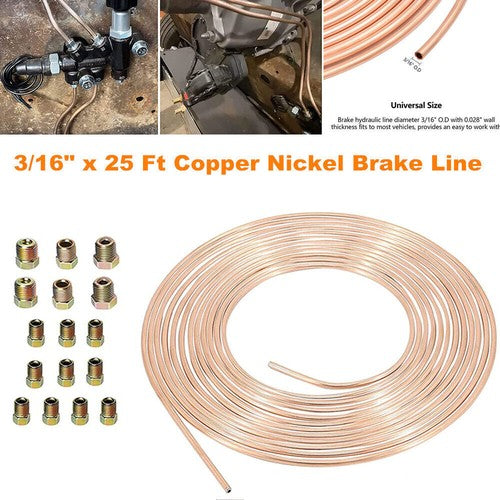#CN3 Copper Nickel Brake Line Tubing 3-16" x 25' Length