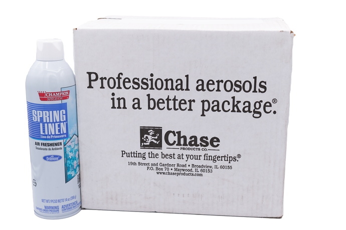 #438-5176 Chase Products Aerosol Air Freshener -  Fresh Linen - 15oz Cans - 12/ Case