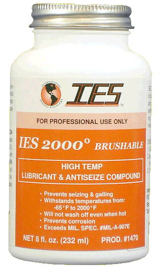 #1470 IES Anti Seize 2000 Degree Compound 1.75 FL OZ 3 Pack