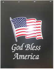 Load image into Gallery viewer, #2430 God Bless America Mudflap - 24&quot; x 30&quot; x 3/16&quot; Poly - 1 Pair
