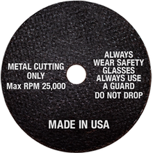 Load image into Gallery viewer, #1987D Cut Off Wheel 3" x 1/32" x 3/8" Pr/Each/50 Box
