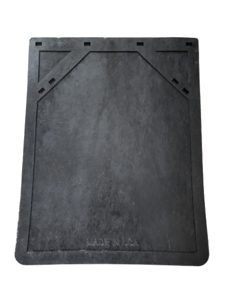 Denco 3/8" Super Heavy Duty Plain Semi-Truck Mud Flaps - 24" x 30" - 1 Pair - Rubber